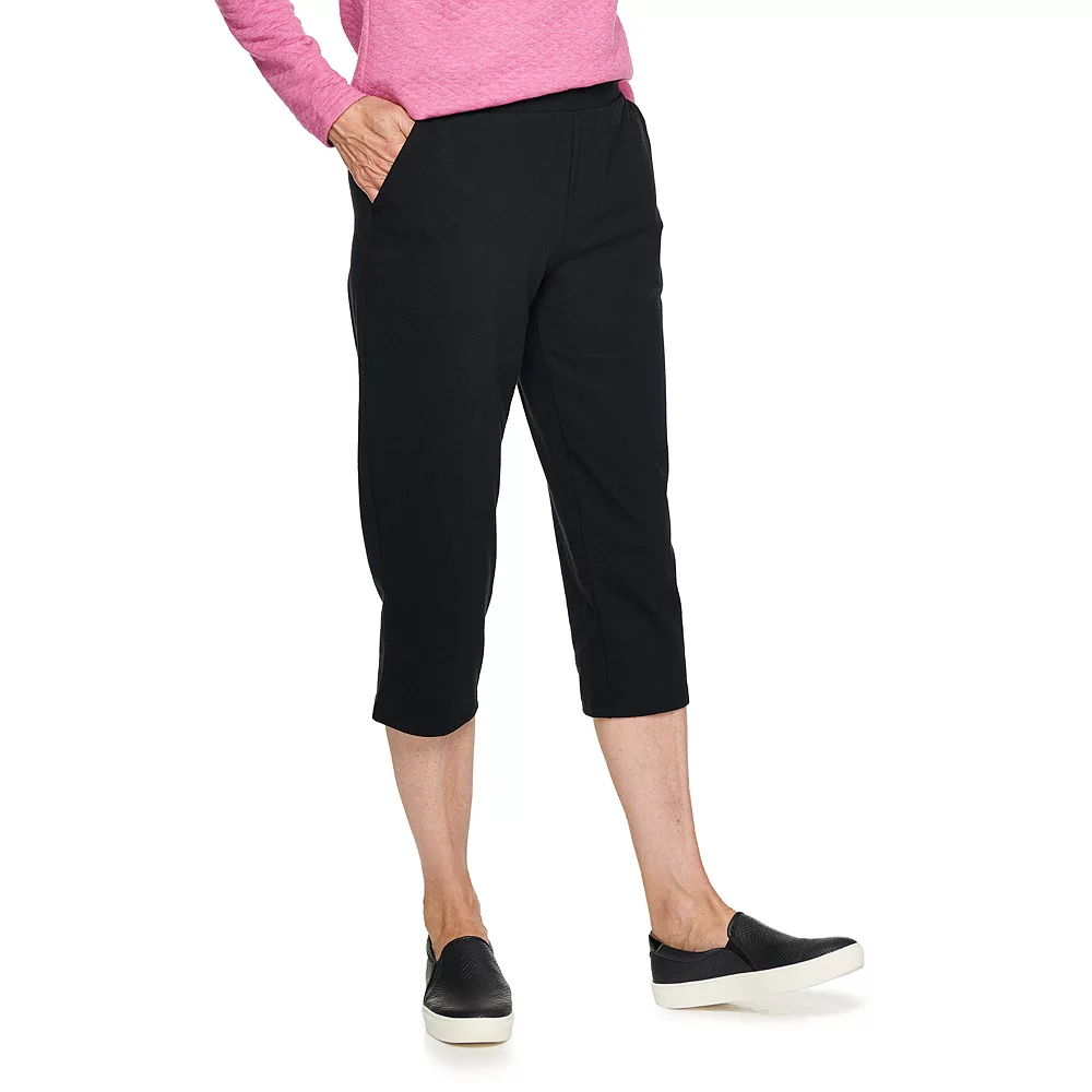 Women's Croft & Barrow® Easy Pull-On Knit Capri Pants