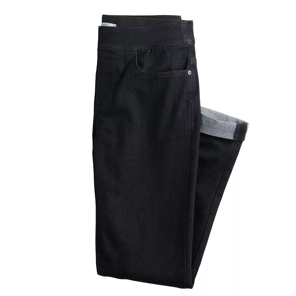 Women's Croft & Barrow® Pull-On Girlfriend Jeans - Image 3