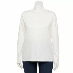 Plus Size Croft & Barrow® Essential V-Neck Top