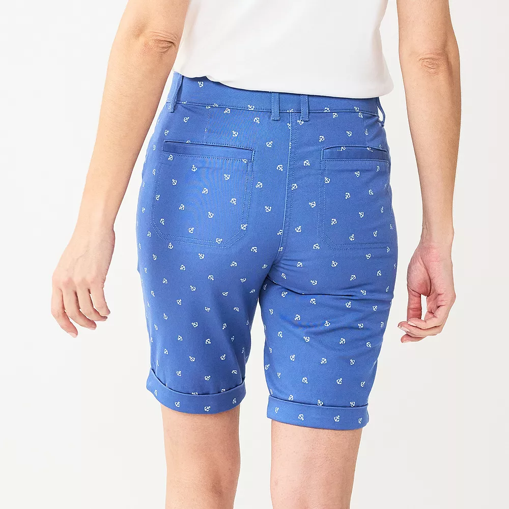 Women's Croft & Barrow® Comfort Waist Chino Shorts - Image 2
