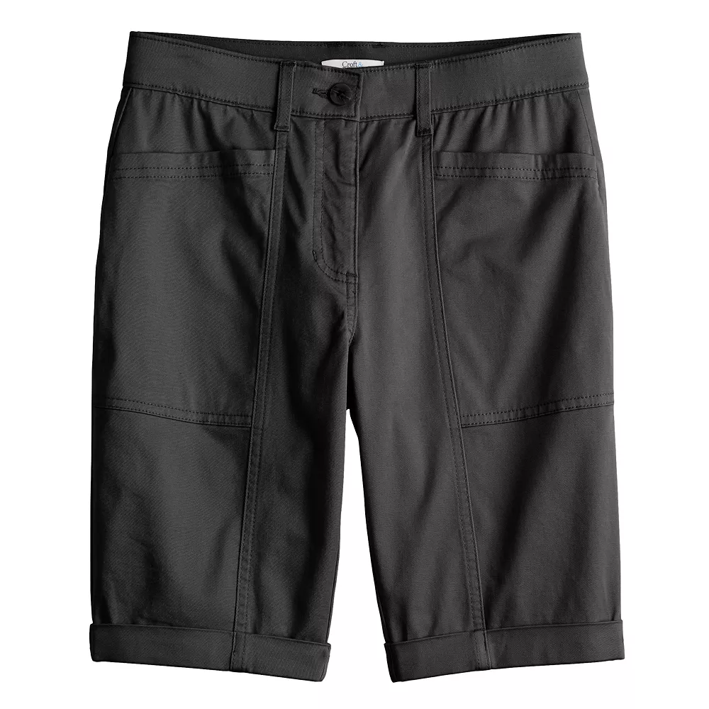 Women's Croft & Barrow® Comfort Waist Chino Shorts - Image 3