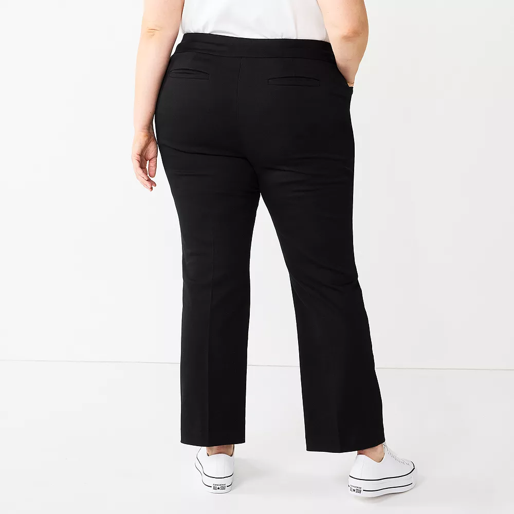 Plus Size Croft & Barrow® Effortless Stretch Pull-On Bootcut Pants - Image 2