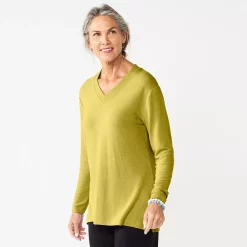Women's Croft & Barrow® V-Neck Tunic Top