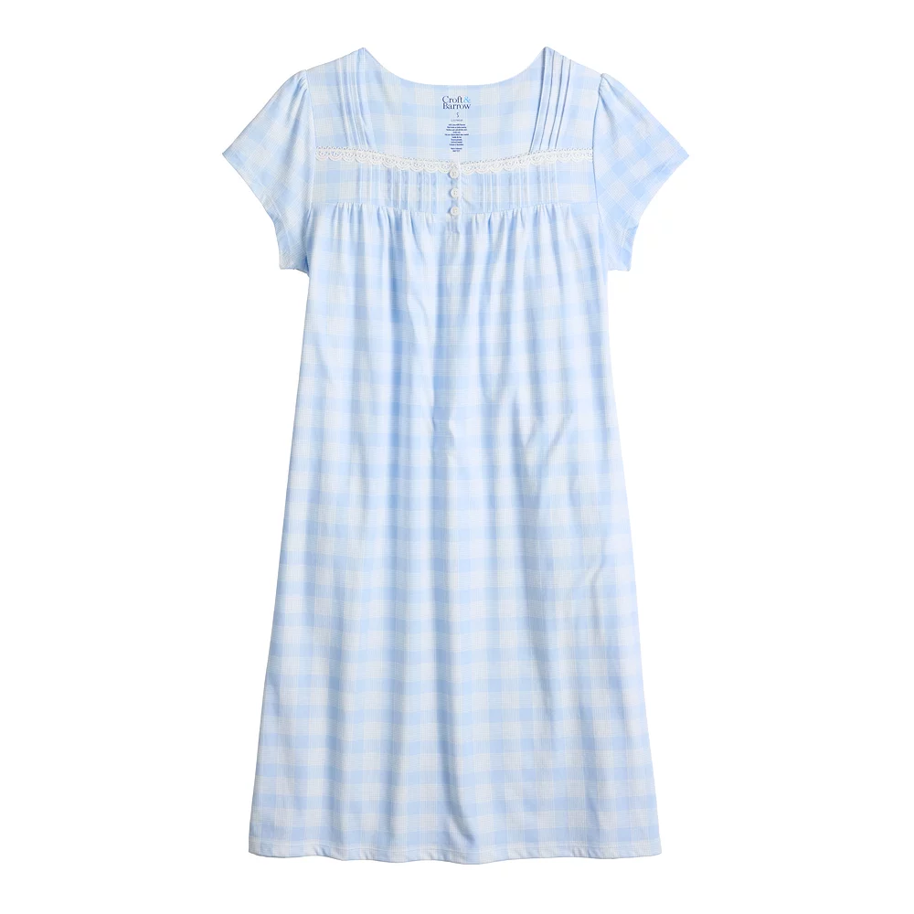 Women's Croft & Barrow® Short Sleeve Knit Nightgown - Image 4