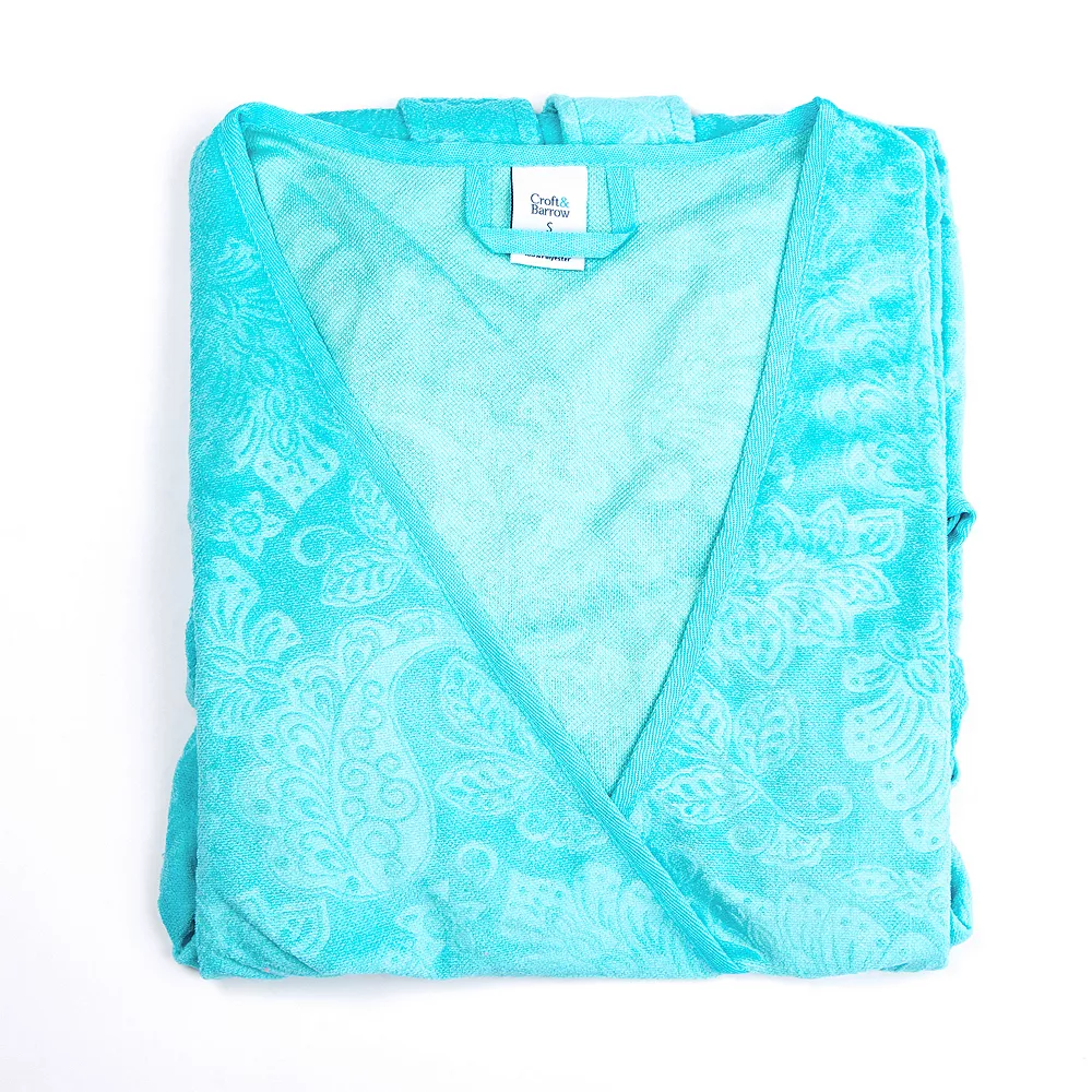 Women's Croft & Barrow® Short Sleeve Terry Wrap Robe - Image 4