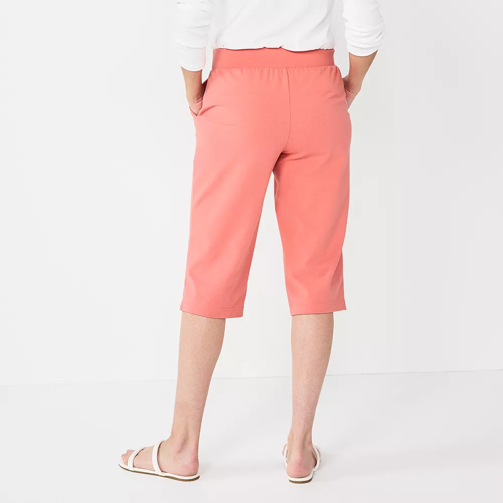 Women's Croft & Barrow® Knit Capri Pants - Image 2